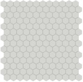 1" Warm Grey Matte Hex Mosaic | Gramercy Kitchen and Bath