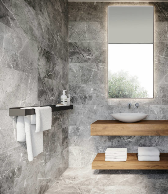 12X24 Carbon | Gramercy Kitchen and Bath