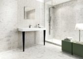 12x12 Calacatta Ottagona Mosaic | Gramercy Kitchen and Bath