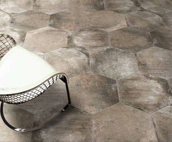 13X16 Grigio Hexagon | Gramercy Kitchen and Bath