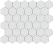 2" Gallery Grey Matte Unglazed Hex Mosaic | Gramercy Kitchen and Bath