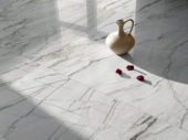 24X48 Polished Glamour White | Gramercy Kitchen and Bath