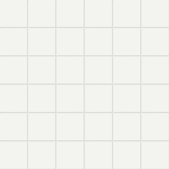 2X2 White Matte Mosaic