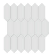 2x5 Gallery Grey Glossy Picket Mosaic | Gramercy Kitchen and Bath