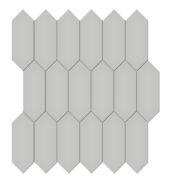 2x5 Loft Grey Matte Picket Mosaic | Gramercy Kitchen and Bath