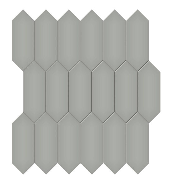 2x5 Taupe Matte Picket Mosaic
