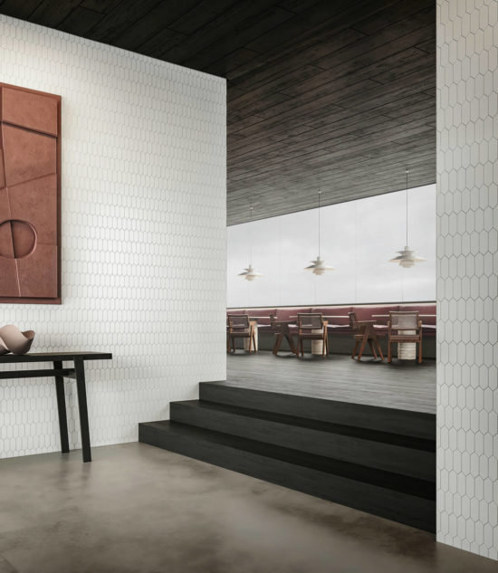 2x5 Vintage Grey Matte Picket Mosaic | Gramercy Kitchen and Bath