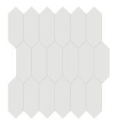 2x5 Vintage Grey Matte Picket Mosaic | Gramercy Kitchen and Bath