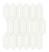 2x5 White Matte Picket Mosaic | Gramercy Kitchen and Bath