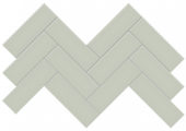 2x6 Soft Sage Glossy Herringbone Mosaic | Gramercy Kitchen and Bath