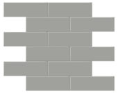 2x6 Taupe Matte Brick Mosaic | Gramercy Kitchen and Bath