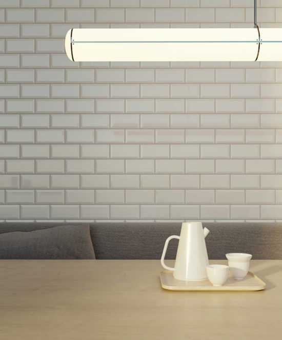 3X6 White Glossy Bevel | Gramercy Kitchen and Bath