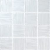 3"x3" White Glass Mosaic | Gramercy Kitchen and Bath