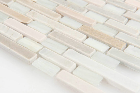 .4 X Random Lengths Tinago Mosaic | Gramercy Kitchen and Bath