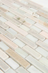 .4 X Random Lengths Tinago Mosaic | Gramercy Kitchen and Bath