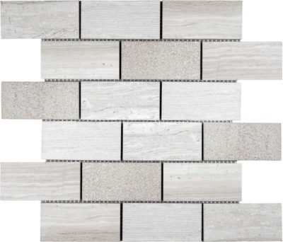 5x10cm Multi Finish Mosaic Limestone