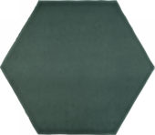 6" Brilliant Emerald Glossy Hexagon | Gramercy Kitchen and Bath