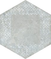 Alma 5.5X6.3 Grey Decor Hexagon | Gramercy Kitchen and Bath