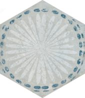 Alma 5.5X6.3 Grey Decor Hexagon | Gramercy Kitchen and Bath