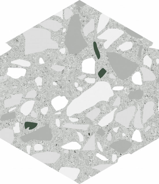 Altea 5.5X6.3” Grey Hexagon | Gramercy Kitchen and Bath