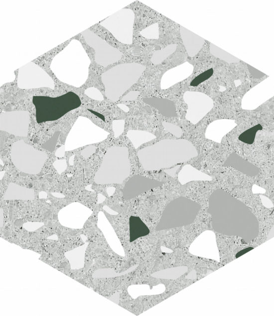 Altea 5.5X6.3” Grey Hexagon | Gramercy Kitchen and Bath