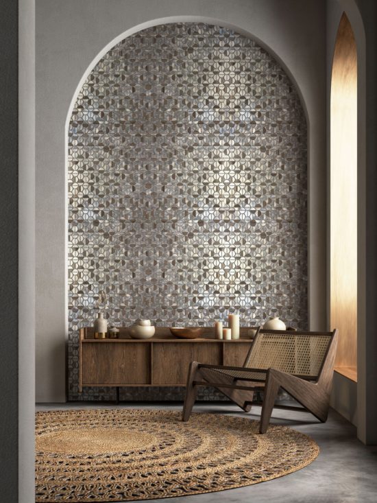 Aluminum & Marble Semi Circle 19 Brown | Gramercy Kitchen and Bath