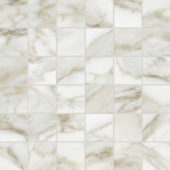 Amalfi Calacatta Honed 2X2 Mosaic | Gramercy Kitchen and Bath