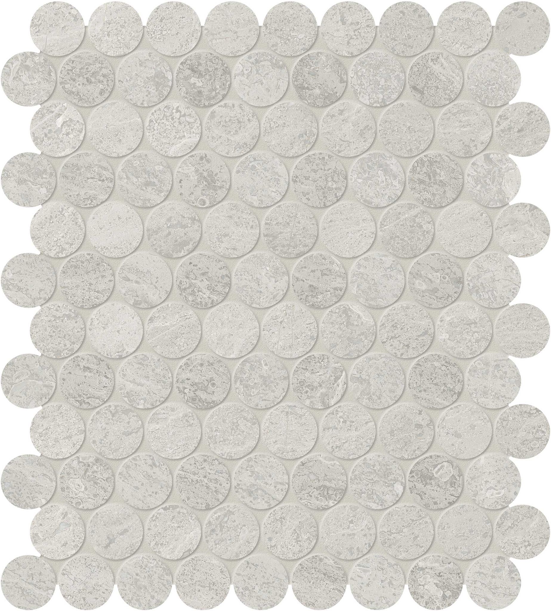 Anciano Grigio 1.25 Penny Round Mosaic | Gramercy Kitchen and Bath