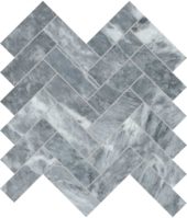 Aqua Intenso 1.25x4 Herringbone Mosaic | Gramercy Kitchen and Bath