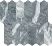 Aqua Intenso 2x6 Picket Mosaic | Gramercy Kitchen and Bath