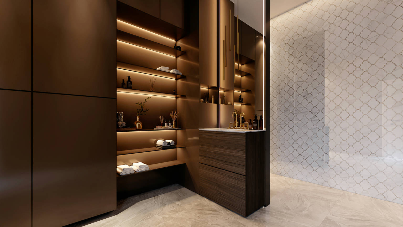 Ardor Infatuation Arabesque Polished Mosaic 2 0 | Gramercy Kitchen and Bath