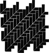 Arrow Nero Mosaic | Gramercy Kitchen and Bath