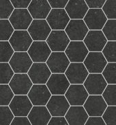 Ashland 3" Hexagon Black Mosaic | Gramercy Kitchen and Bath