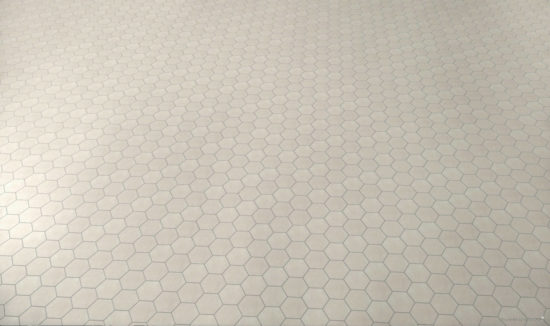 Ashland 3" Hexagon Cream Mosaic | Gramercy Kitchen and Bath