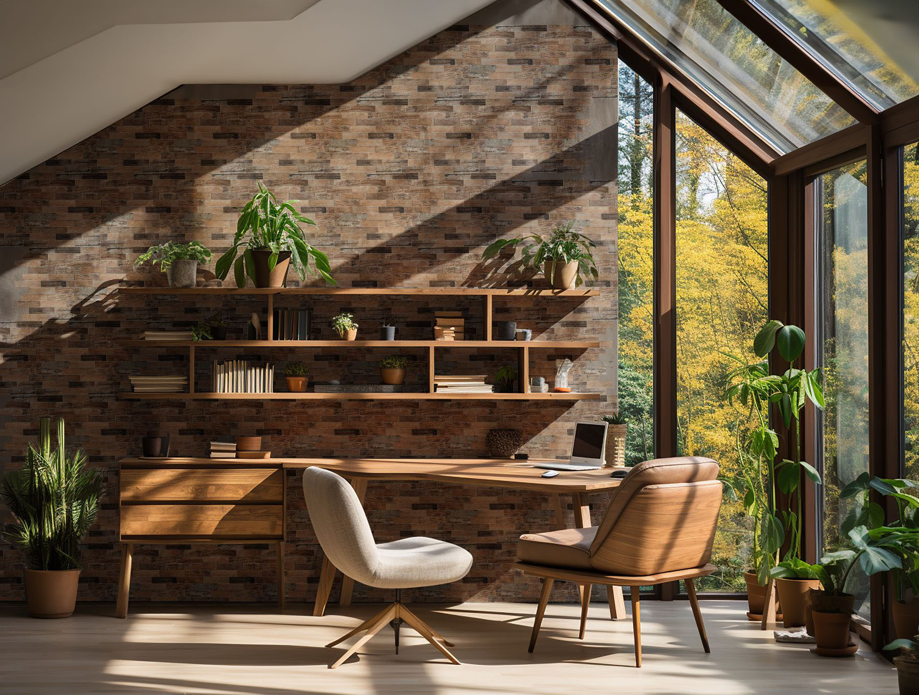 Beige Brown Mix Wood | Gramercy Kitchen and Bath