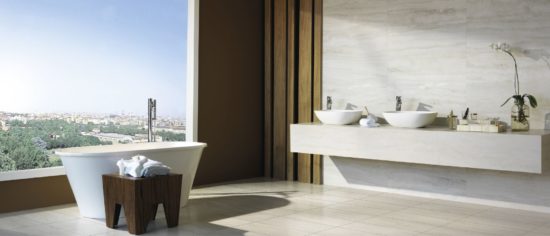 Bianco Navona Polished 12X24 | Gramercy Kitchen and Bath