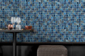 Blue Aluminum 2"x2" Mix Mosaic | Gramercy Kitchen and Bath