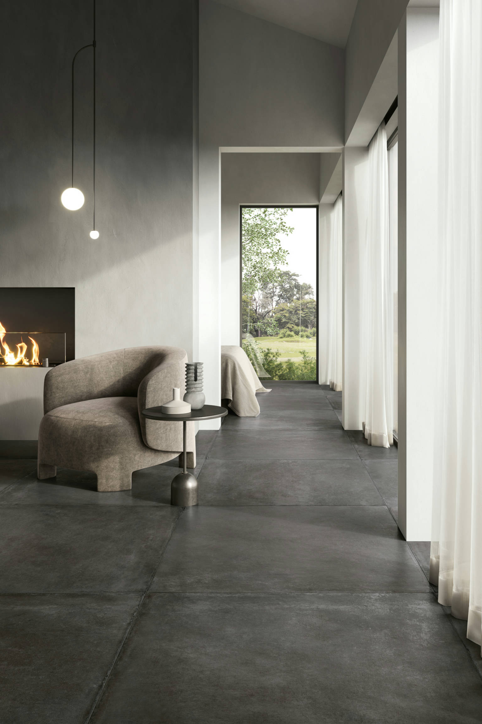 Charleston Palms Steel 40x40 | Gramercy Kitchen and Bath