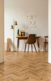 Chevron Cognac Oak | Gramercy Kitchen and Bath