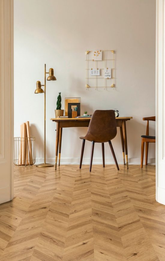 Chevron Cognac Oak | Gramercy Kitchen and Bath