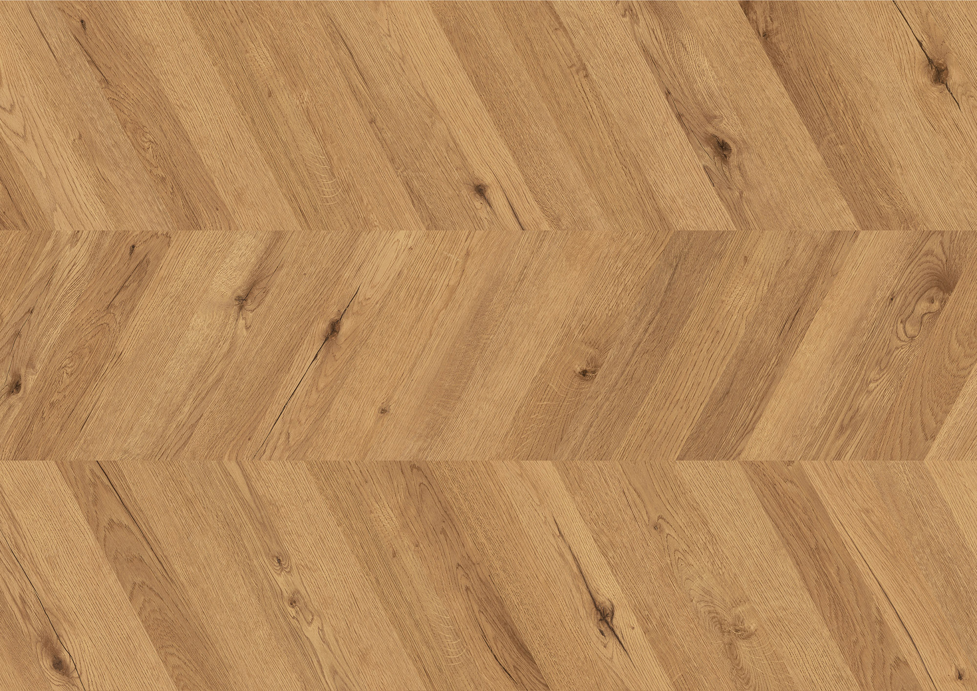 Chevron Cognac Oak