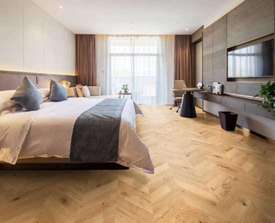 Chevron Oak Villa Gold | Gramercy Kitchen and Bath