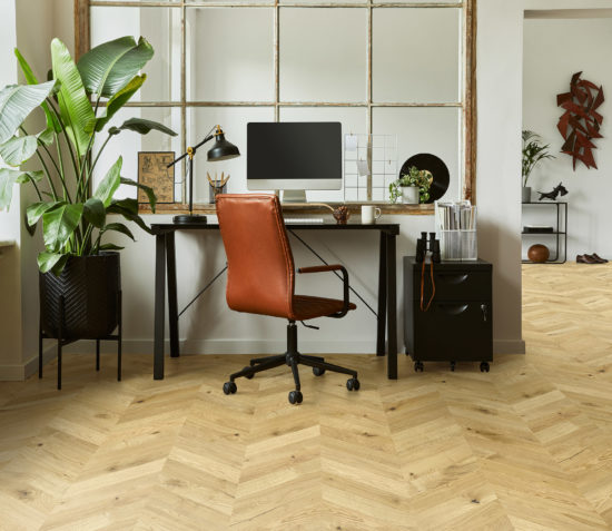 Chevron Oak Villa Gold | Gramercy Kitchen and Bath