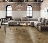 Chevron Rustic Oak Brown | Gramercy Kitchen and Bath