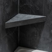 Cracked Slate Shower Bench 26x18.63x3 | Gramercy Kitchen and Bath