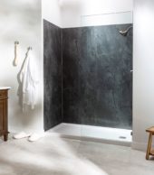 Cracked Slate Shower Wall Kit 36x36x78 | Gramercy Kitchen and Bath