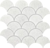 Crystal White Marble Scale Polished | Gramercy Kitchen and Bath