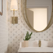 Daffodil Grey Mosaic | Gramercy Kitchen and Bath