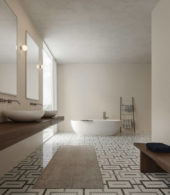 Dawn Blend Matte Chain Pattern Mosaic | Gramercy Kitchen and Bath