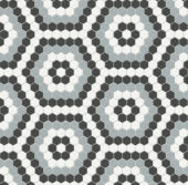 Dawn Blend Matte Hexagon Pattern Mosaic | Gramercy Kitchen and Bath